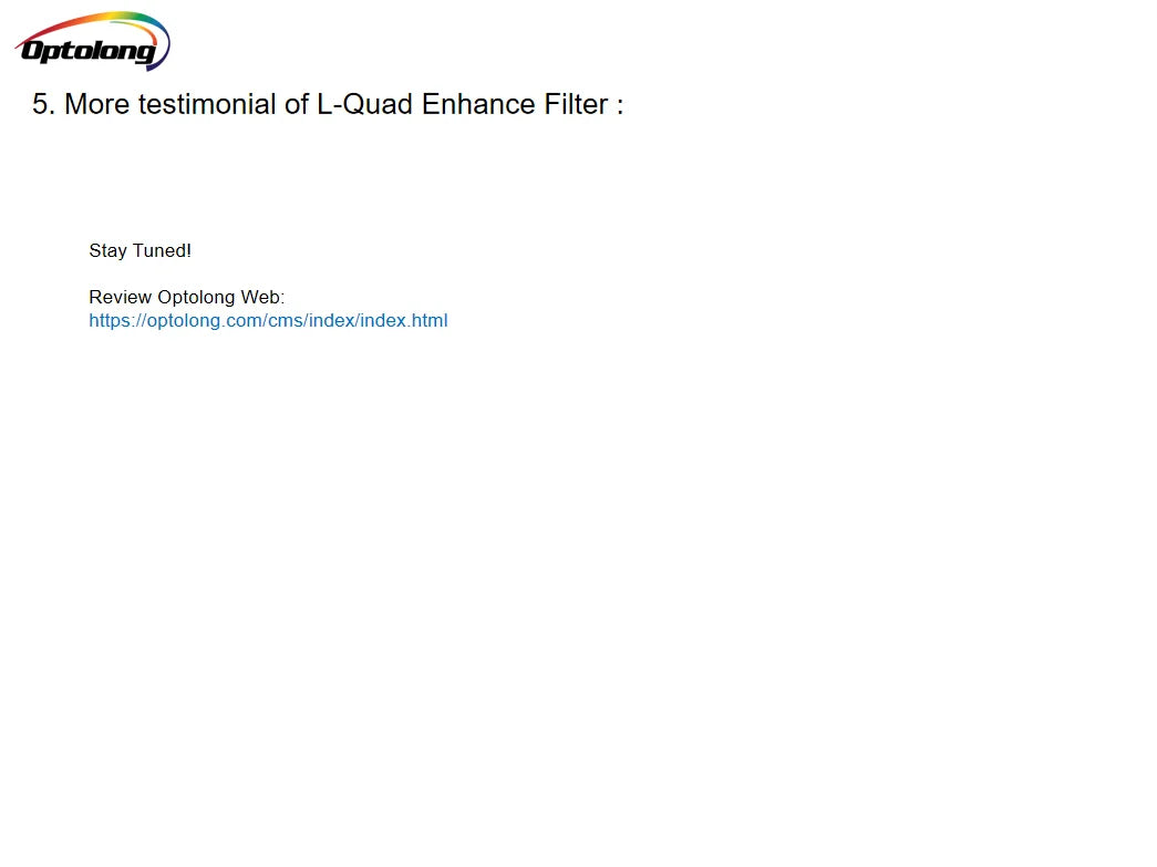 Optolong L-Quad Enhance Filter (L-QEF) 2"