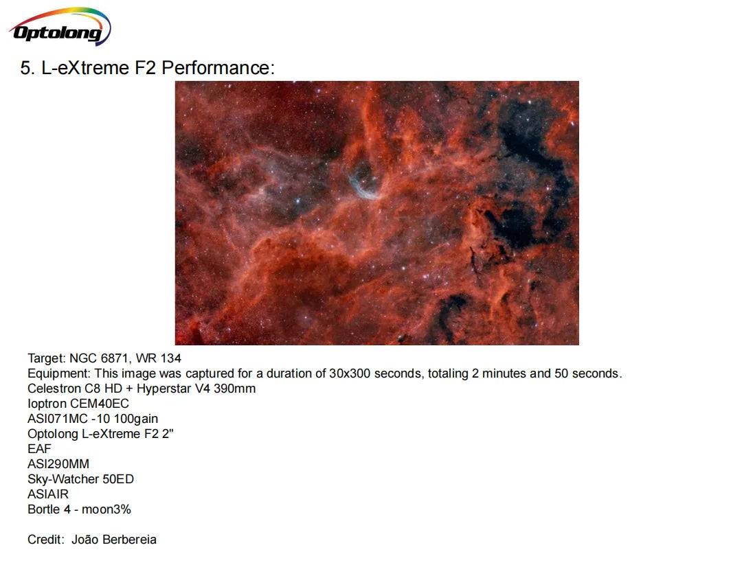 Optolong L-Extreme F2 Fast Filter 2 Inch