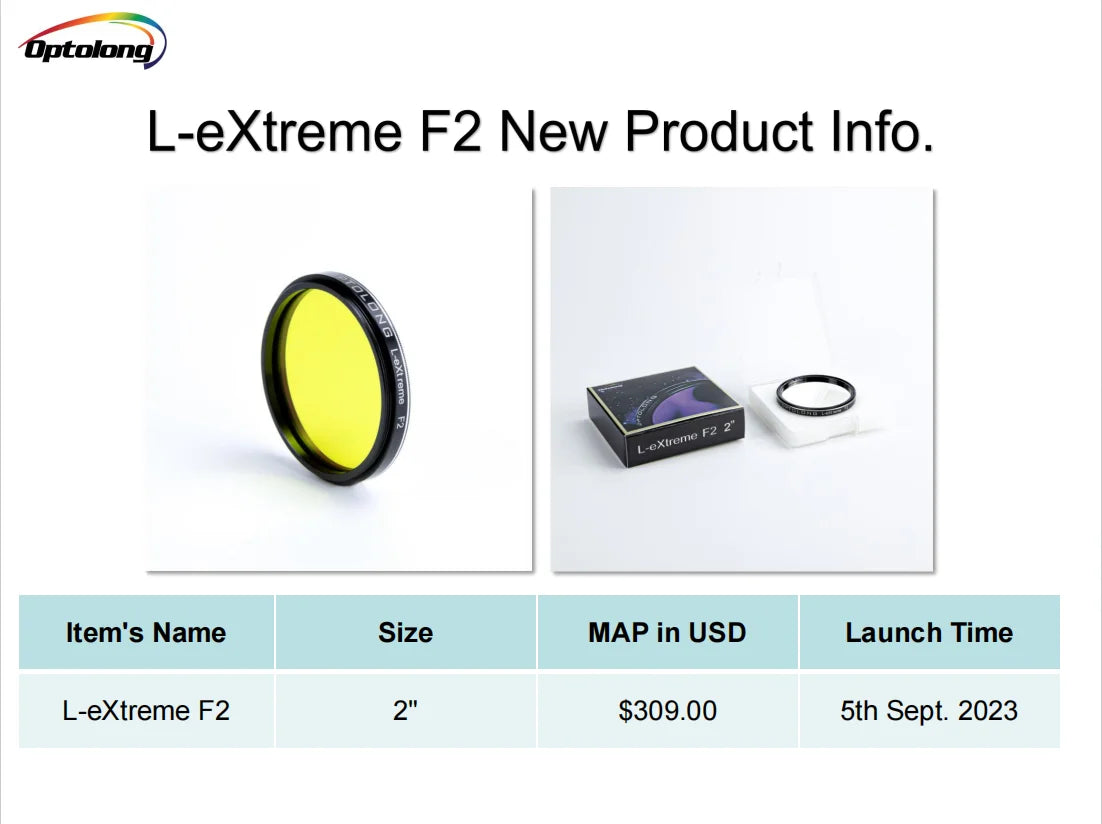 Optolong L-Extreme F2 Fast Filter 2 Inch