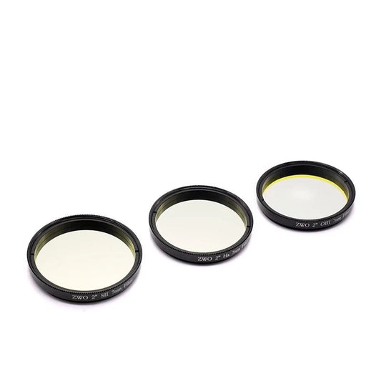 ZWO SHO 2" Inch Filter Set Kit (Ha SII OIII) Narrowband 7nm