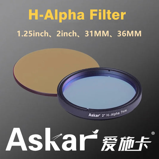 Askar H-Alpha Narrowband (7nm) Ha Filter 2" / 1.25" / 36mm / 31mm